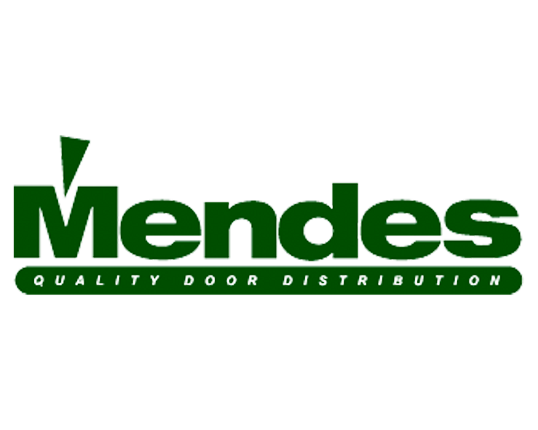 Mendes logo with green text on a white background