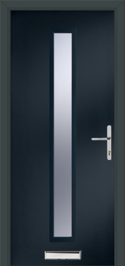 SMOOTH LINKS AUGUSTA LONG CENTRE ANTHRACITE GREY EXTERNAL COMPOSITE DOOR SET