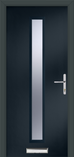 SMOOTH LINKS AUGUSTA LONG CENTRE ANTHRACITE GREY EXTERNAL COMPOSITE DOOR SET