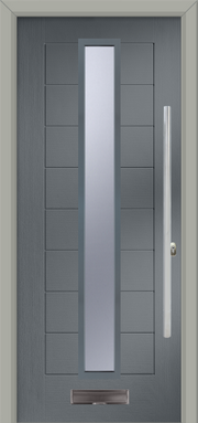 DESIGNER MONZA 2 AUGUSTA LONG CENTRE SHADOW EXTERNAL COMPOSITE DOOR SET