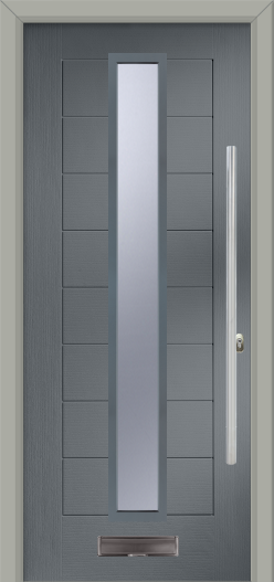 DESIGNER MONZA 2 AUGUSTA LONG CENTRE SHADOW EXTERNAL COMPOSITE DOOR SET