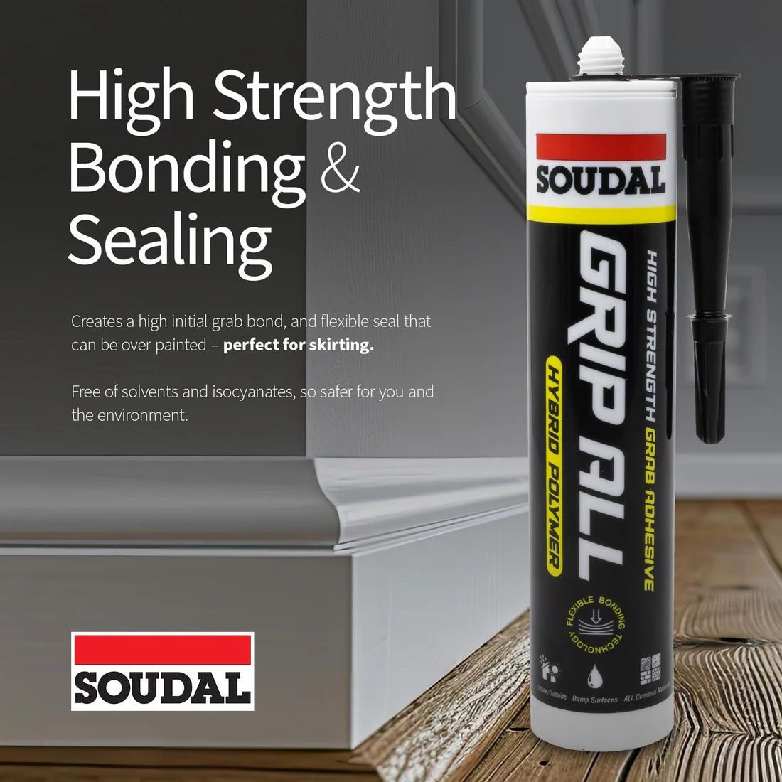 Soudal Sili AL Hybrid Polymer Adhesive - Clear