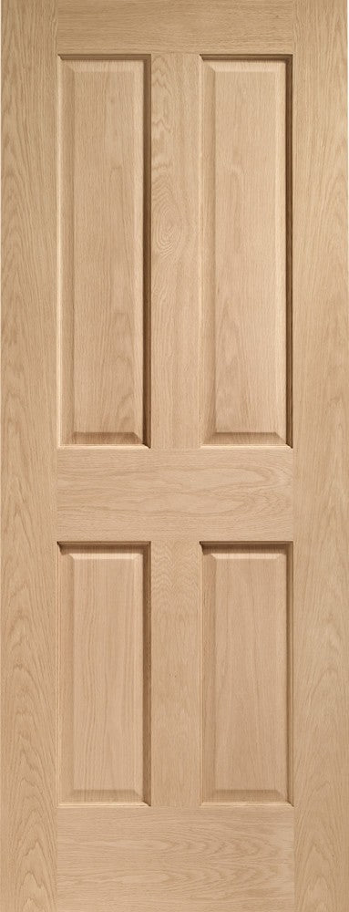 VICTORIAN 4 PANEL INTERNAL OAK FIRE DOOR