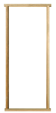Wooden frame on a white background