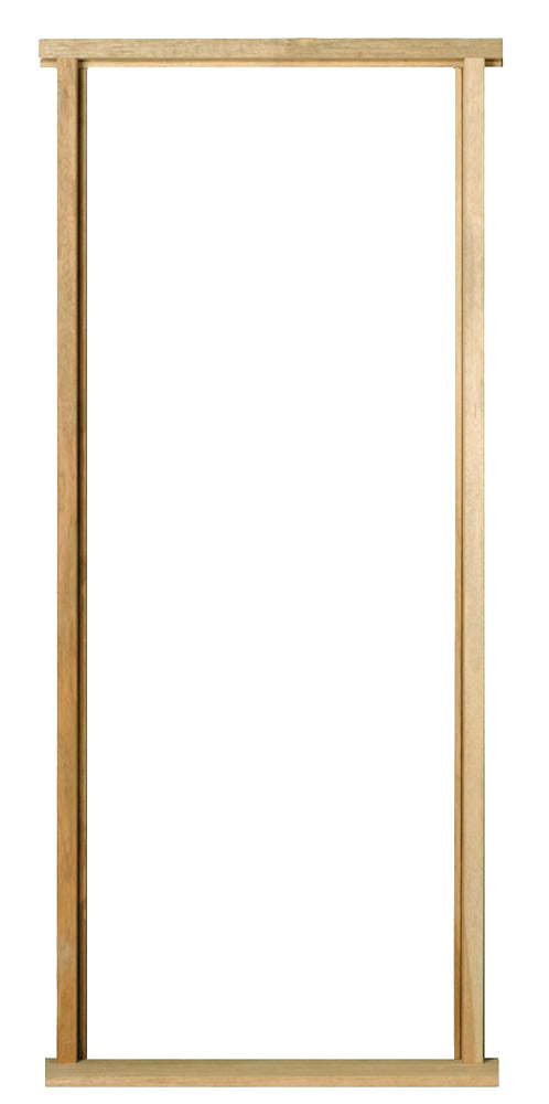 Wooden frame on a white background