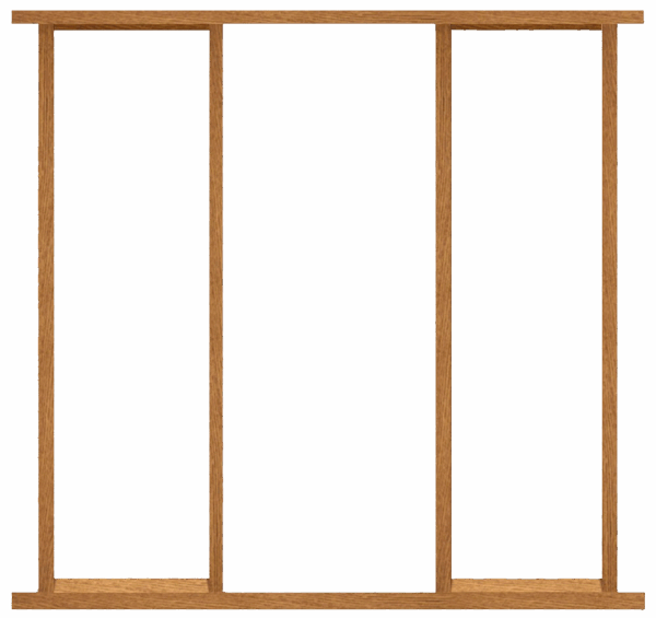 Wooden frame on a brown background