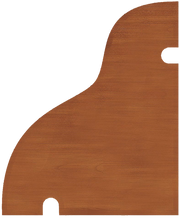 Wooden weather bar on a white background 