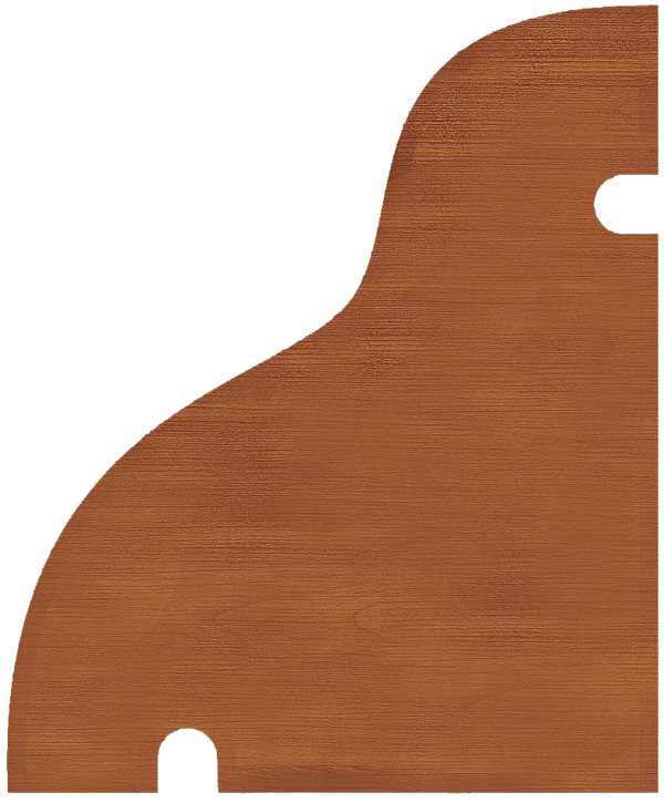 Wooden weather bar on a white background 