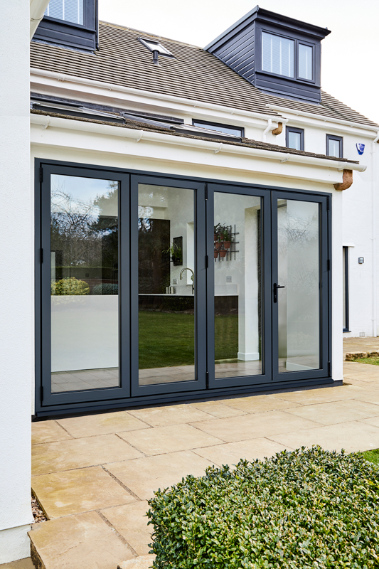 AluVu Bi-fold 12ft Prefinished External Door