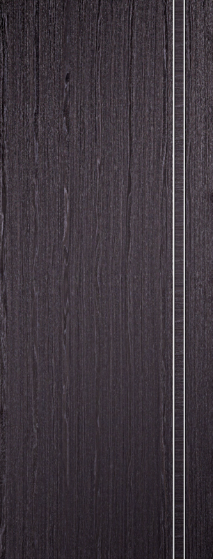 Dark wooden door with a visible grain pattern
