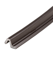 Weather strip with textured surface on a white background