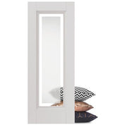 BELTON ETCHED GLAZED CLASSIC PANELLED WHITE PRIMED INTERNAL DOOR