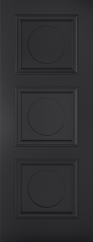 Black Antwerp 3P Primed Internal Door
