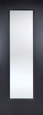 Black Eindhoven Glazed 1L Primed Plus Internal Door