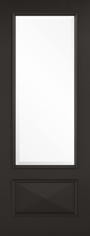 Black Knightsbridge Glazed 1L Primed Plus Internal Door