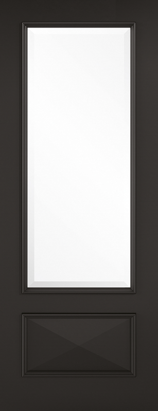 Black Knightsbridge Glazed 1L Primed Plus Internal Door