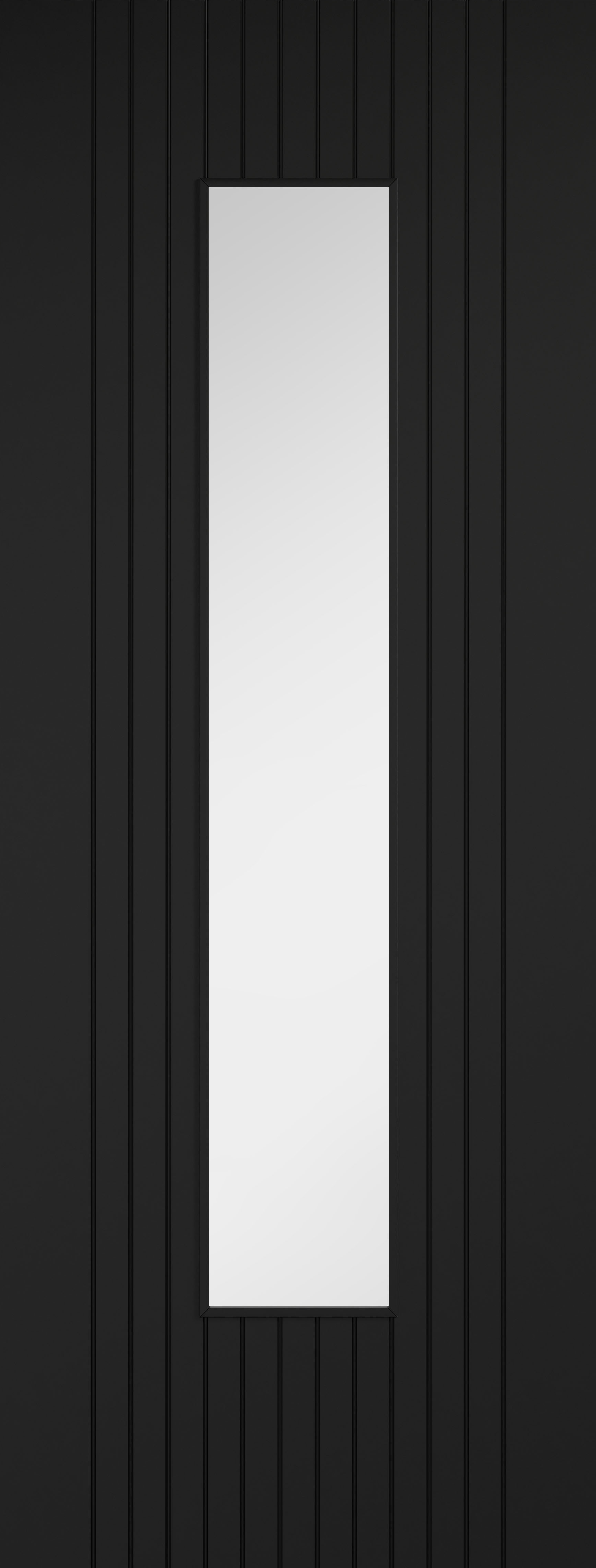 BLACK LAMINATE SYDNEY GLAZED INTERNAL DOOR