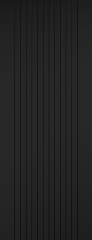 Black colour door with vertical grooves