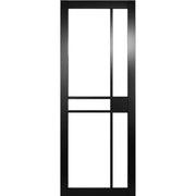 BLACK PRIMED NAPLES CLEAR GLAZED INTERNAL DOOR