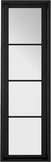 BLACK SOHO W8 PREFINISHED SIDELIGHT