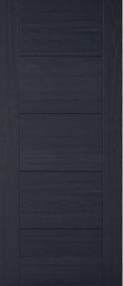 INTERNAL BLACK PREFINISHED OAK ISEO FIRE DOOR