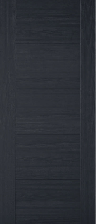 INTERNAL BLACK PREFINISHED OAK ISEO FIRE DOOR