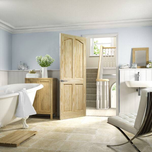 INTERNAL CLEAR PINE RIO 4 PANEL DOOR