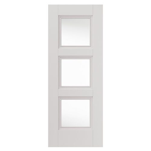 CATTON GLAZED CLASSIC PANELLED WHITE PRIMED INTERNAL DOOR
