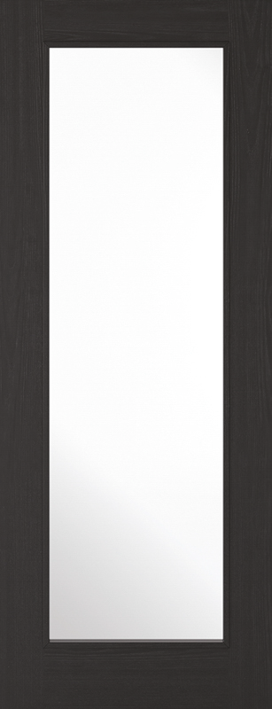 Charcoal Black Diez Glazed 1L Prefinished Internal Door
