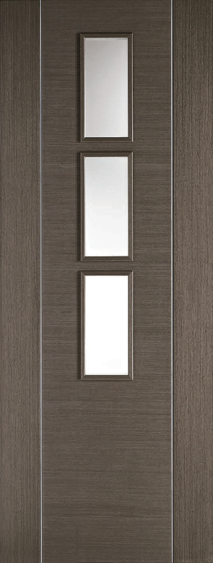 Chocolate Grey Alcaraz Glazed 3L Prefinished Internal Door