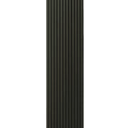 Black vertical radiator on a white background