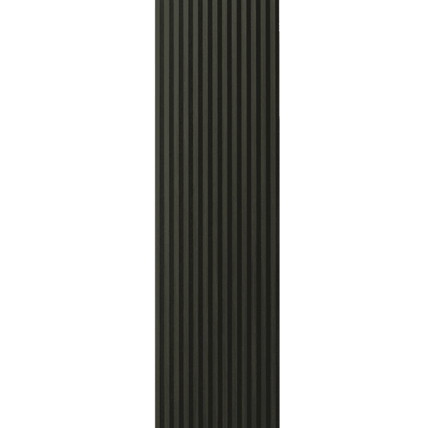 Black vertical radiator on a white background