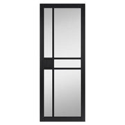 CITY BLACK GLAZED CLEAR GLASS INTERNAL DOOR