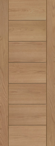 Wooden panel with horizontal slats