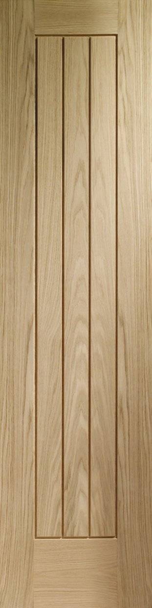 Wooden door with vertical slats on a wooden background