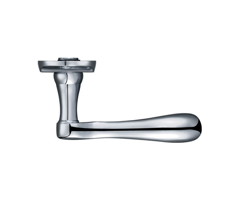 ZOO HARDWARE FULTON & BRAY ARUNDEL DOOR HANDLES ON BACKPLATE, POLISHED CHROME - (SOLD IN PAIRS)