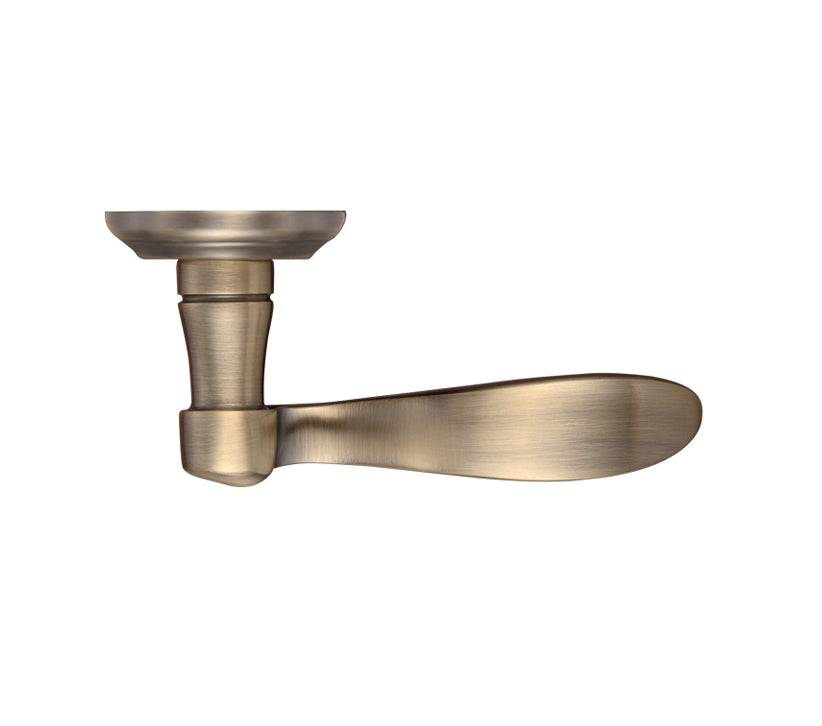 ZOO HARDWARE FULTON & BRAY WINCHESTER DOOR HANDLES ON BACKPLATE, FLORENTINE BRONZE - (SOLD IN PAIRS)