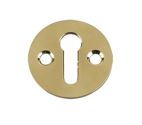 ZOO HARDWARE FULTON & BRAY STANDARD PROFILE VICTORIAN ESCUTCHEON POLISHED BRASS - FB10