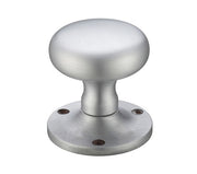 ZOO HARDWARE FULTON & BRAY MUSHROOM MORTICE DOOR KNOBS SATIN CHROME – FB201SC (PAIR)