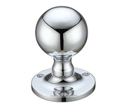 ZOO HARDWARE FULTON & BRAY BALL MORTICE DOOR KNOBS POLISHED CHROME – FB202CP (PAIR)