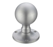 ZOO HARDWARE FULTON & BRAY BALL MORTICE DOOR KNOBS SATIN CHROME – FB202SC (PAIR)