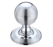 ZOO HARDWARE FULTON & BRAY RINGED MORTICE DOOR KNOBS POLISHED CHROME – FB306CP (PAIR)