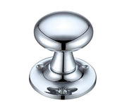 ZOO HARDWARE FULTON & BRAY MUSHROOM MORTICE DOOR KNOBS POLISHED CHROME – FB501CP (PAIR)