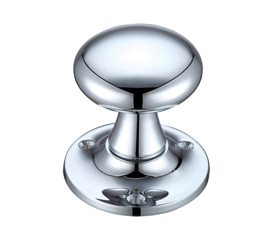 ZOO HARDWARE FULTON & BRAY MUSHROOM MORTICE DOOR KNOBS POLISHED CHROME – FB501CP (PAIR)