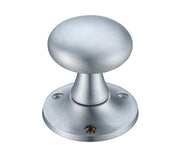 ZOO HARDWARE FULTON & BRAY MUSHROOM MORTICE DOOR KNOBS SATIN CHROME – FB501SC (PAIR)
