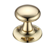ZOO HARDWARE FULTON & BRAY MUSHROOM MORTICE DOOR KNOBS POLISHED BRASS – FB501 (PAIR)