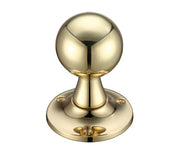 ZOO HARDWARE FULTON & BRAY BALL MORTICE DOOR KNOBS POLISHED BRASS – FB502 (PAIR)
