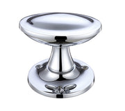 ZOO HARDWARE FULTON & BRAY OVAL STEPPED MORTICE DOOR KNOBS POLISHED CHROME – FB504CP (PAIR)