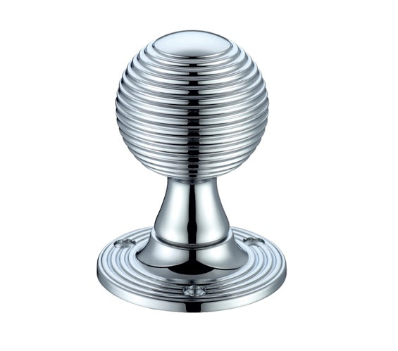 ZOO HARDWARE FULTON & BRAY QUEEN ANNE MORTICE DOOR KNOBS POLISHED CHROME – FB507CP (PAIR)