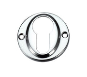 Zoo Hardware Fulton & Bray Euro Profile Escutcheon, Polished Chrome - FB51CP